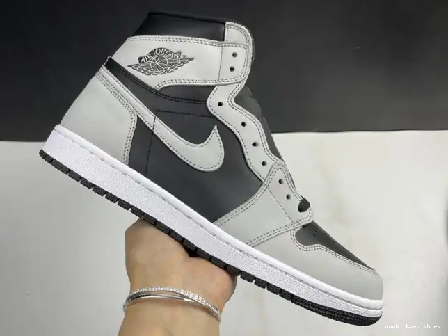 Rep Light Jordan Smoke 1 Grey Air White 555088-035 Black High Retro 0515